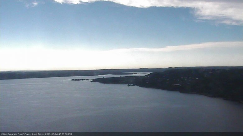 Lake Travis webcam, June 24, 2019 4:35 PM CT