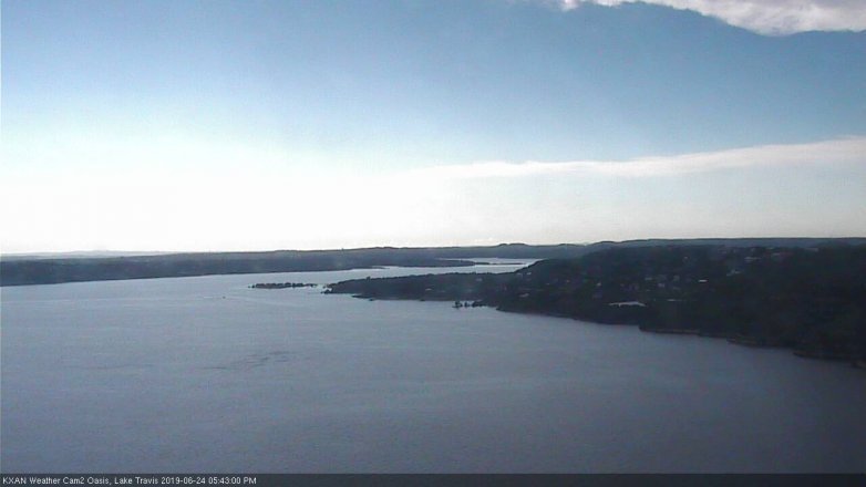 Lake Travis webcam, June 24, 2019 4:45 PM CT