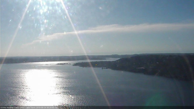 Lake Travis webcam, June 24, 2019 5:30 PM CT