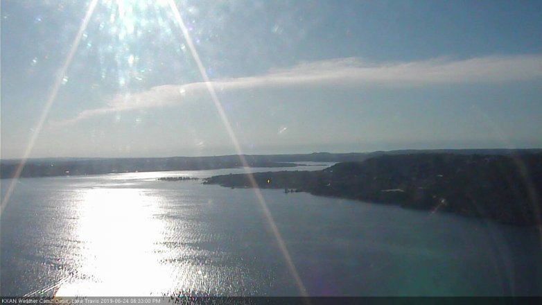 Lake Travis webcam, June 24, 2019 5:35 PM CT