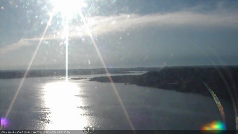 Lake Travis webcam, June 24, 2019 5:55 PM CT