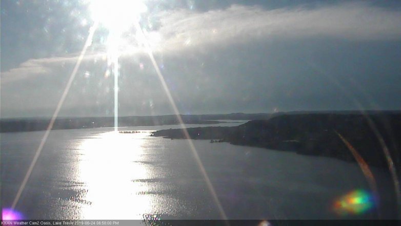 Lake Travis webcam, June 24, 2019 6:00 PM CT