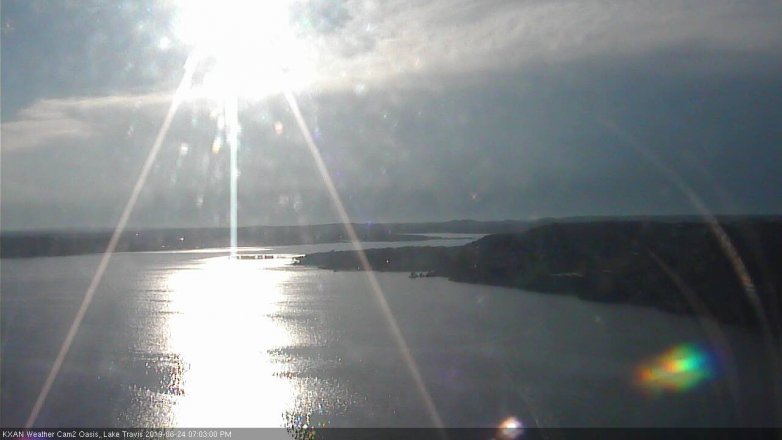 Lake Travis webcam, June 24, 2019 6:05 PM CT