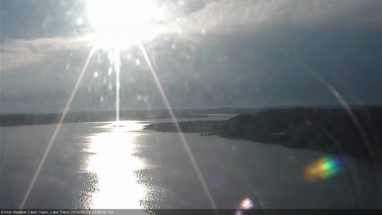 Lake Travis webcam, June 24, 2019 6:10 PM CT