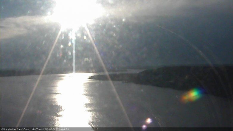 Lake Travis webcam, June 24, 2019 6:15 PM CT