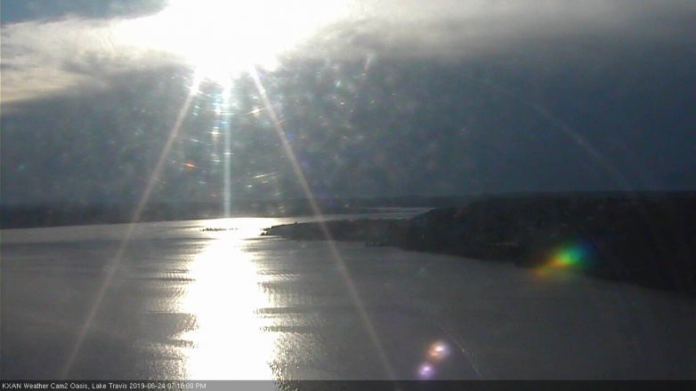 Lake Travis webcam, June 24, 2019 6:20 PM CT