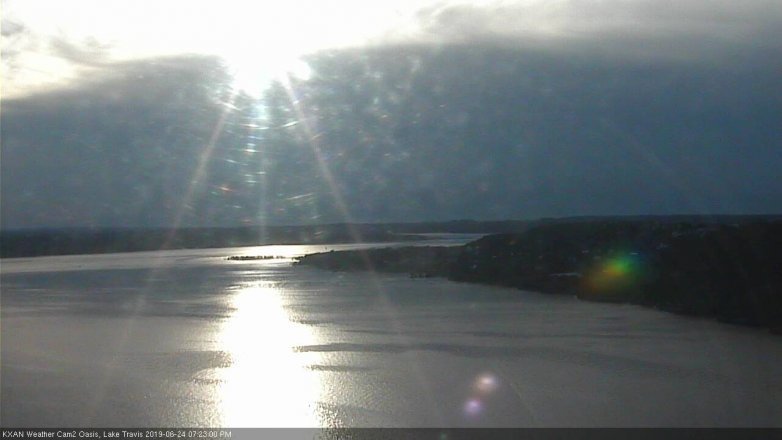 Lake Travis webcam, June 24, 2019 6:25 PM CT