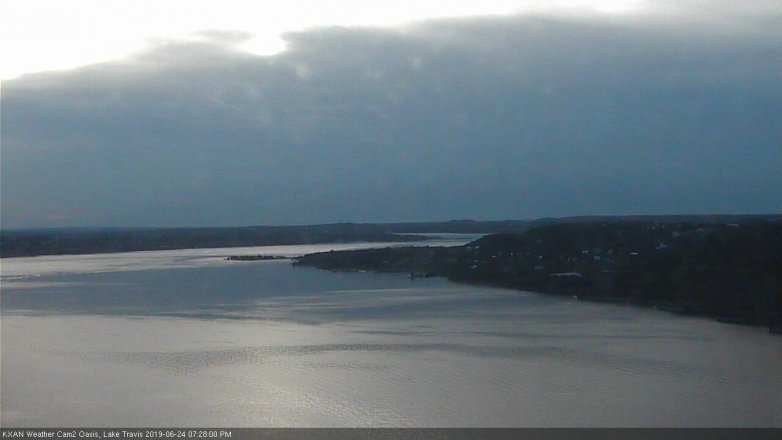 Lake Travis webcam, June 24, 2019 6:30 PM CT