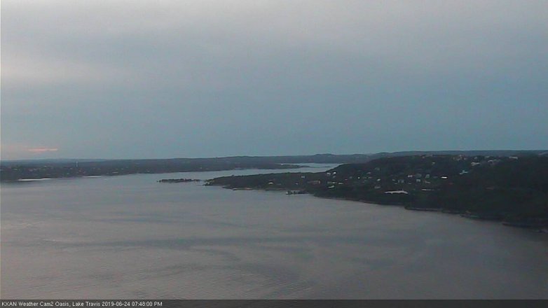 Lake Travis webcam, June 24, 2019 6:50 PM CT
