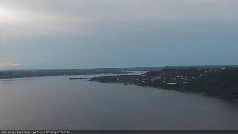 Lake Travis webcam, June 24, 2019 7:00 PM CT