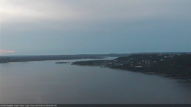 Lake Travis webcam, June 24, 2019 7:05 PM CT