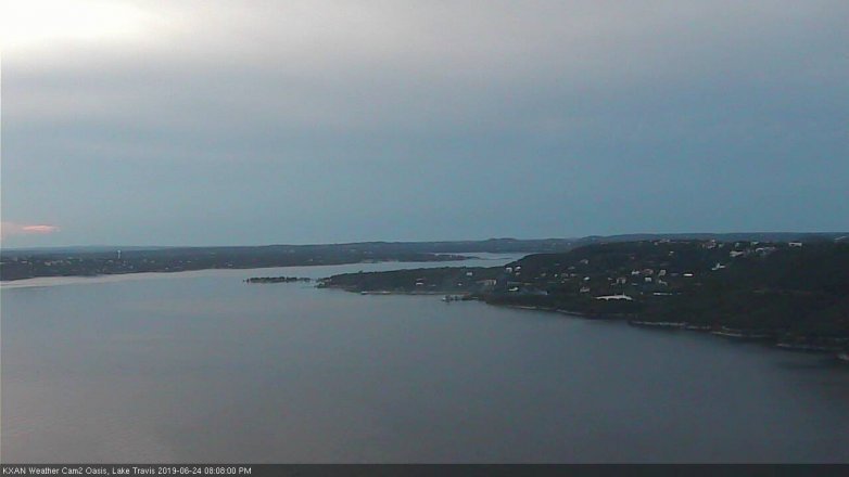 Lake Travis webcam, June 24, 2019 7:10 PM CT