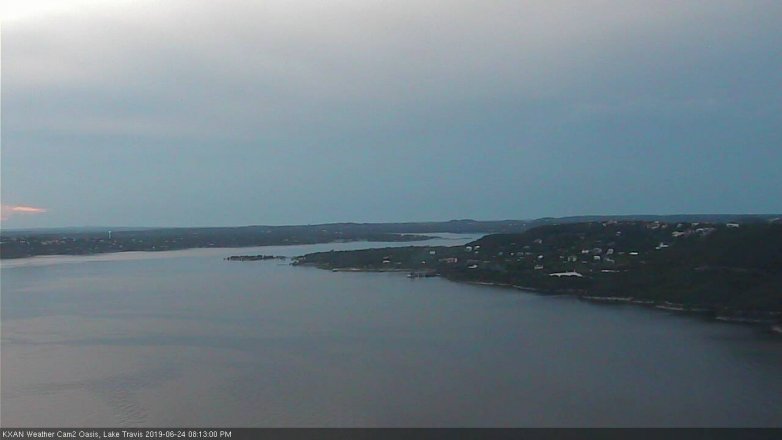 Lake Travis webcam, June 24, 2019 7:15 PM CT