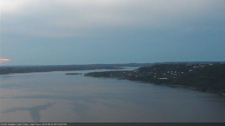 Lake Travis webcam, June 24, 2019 7:20 PM CT