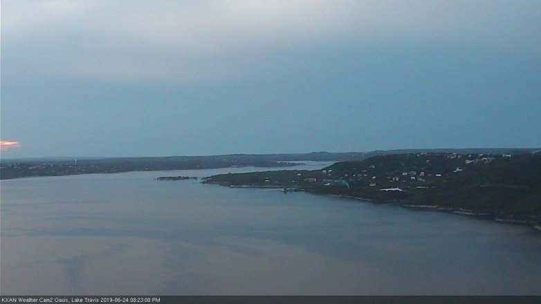 Lake Travis webcam, June 24, 2019 7:25 PM CT