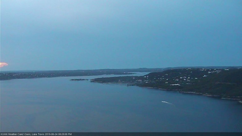 Lake Travis webcam, June 24, 2019 7:30 PM CT