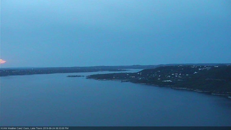 Lake Travis webcam, June 24, 2019 7:35 PM CT