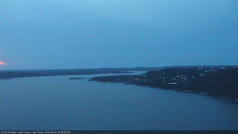 Lake Travis webcam, June 24, 2019 7:40 PM CT