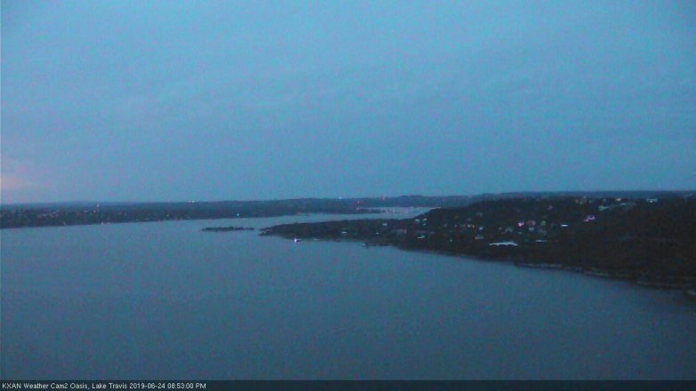 Lake Travis webcam, June 24, 2019 7:55 PM CT