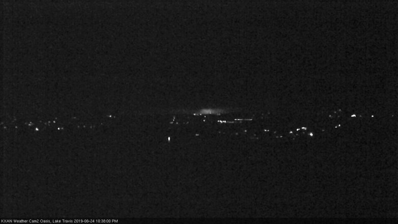 Lake Travis webcam, June 24, 2019 9:40 PM CT