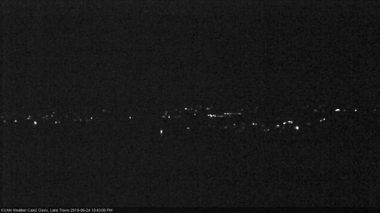 Lake Travis webcam, June 24, 2019 9:45 PM CT