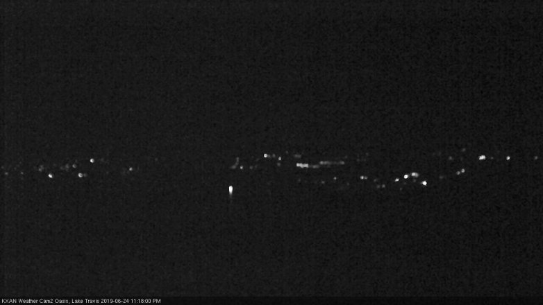 Lake Travis webcam, June 24, 2019 10:20 PM CT
