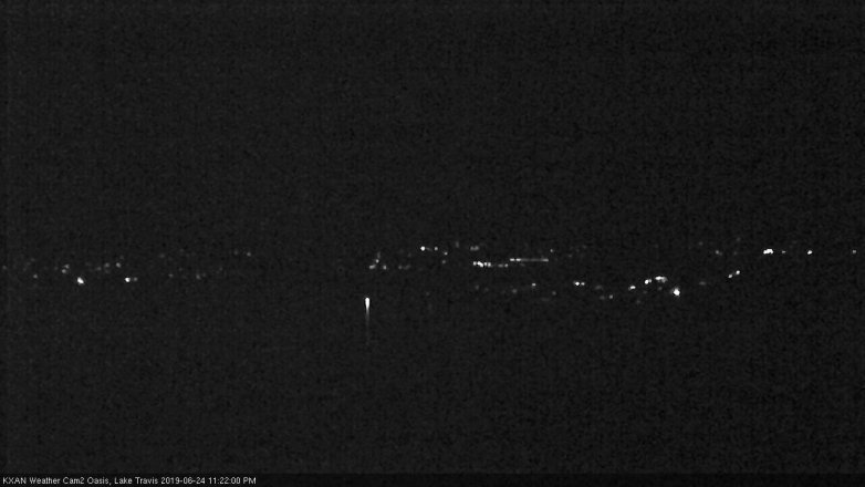 Lake Travis webcam, June 24, 2019 10:25 PM CT