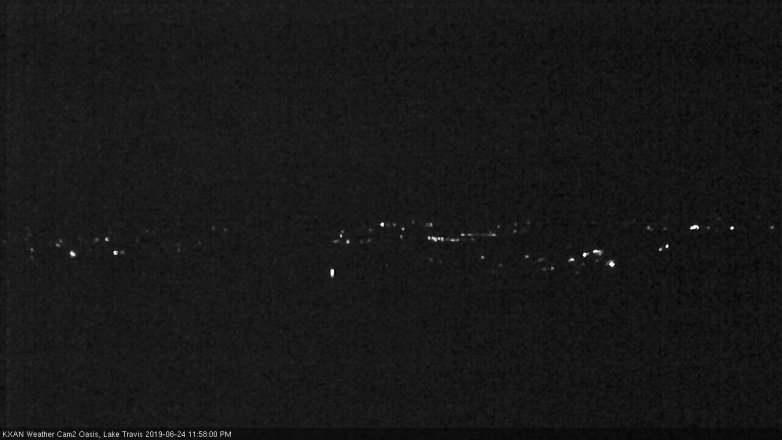 Lake Travis webcam, June 24, 2019 11:00 PM CT