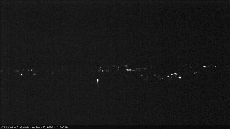 Lake Travis webcam, June 24, 2019 11:30 PM CT