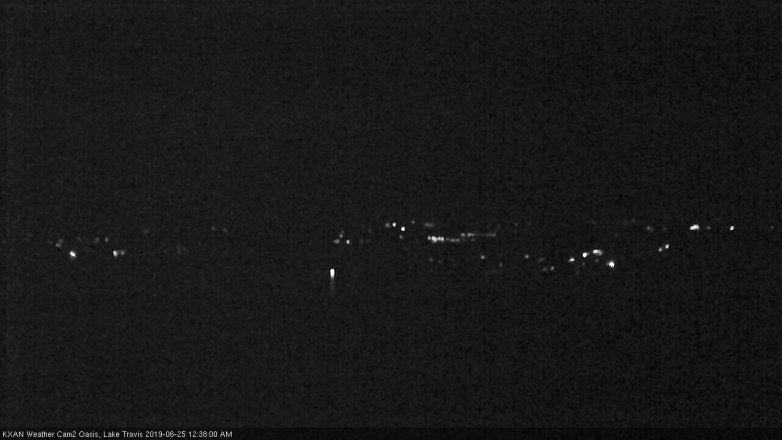 Lake Travis webcam, June 24, 2019 11:40 PM CT