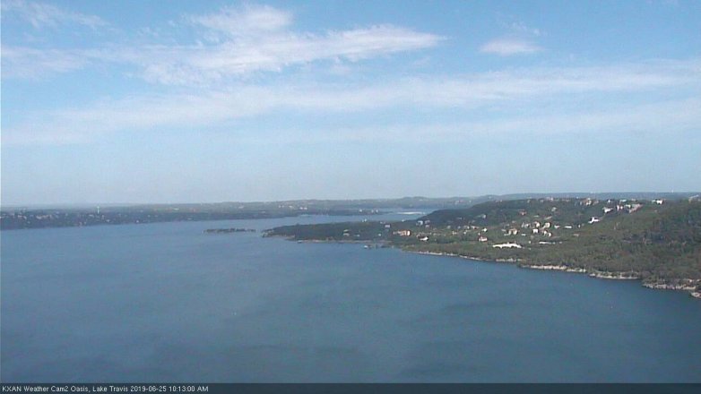 Lake Travis webcam, June 25, 2019 9:15 AM CT