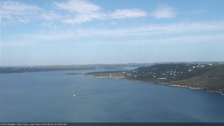 Lake Travis webcam, June 25, 2019 9:20 AM CT