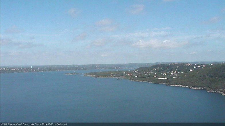 Lake Travis webcam, June 25, 2019 10:00 AM CT