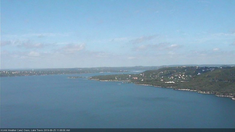 Lake Travis webcam, June 25, 2019 10:10 AM CT