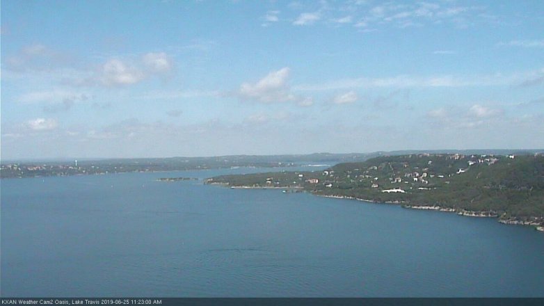 Lake Travis webcam, June 25, 2019 10:25 AM CT