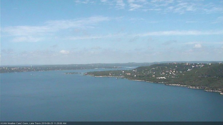 Lake Travis webcam, June 25, 2019 10:30 AM CT
