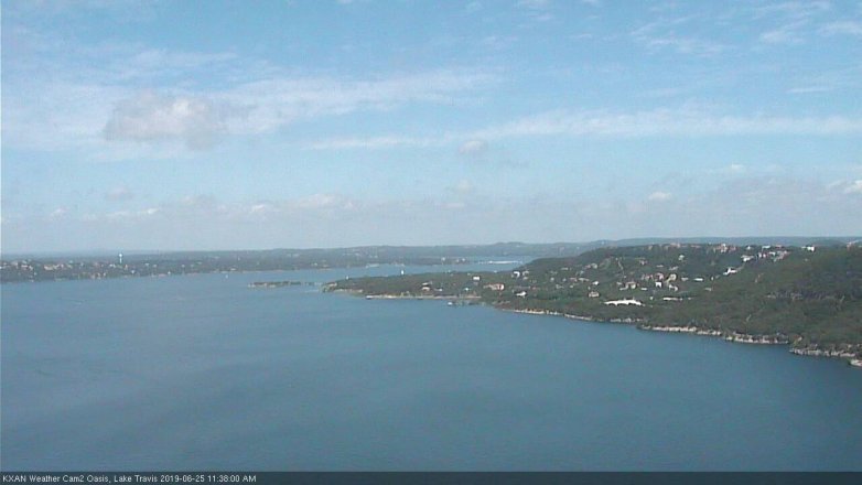 Lake Travis webcam, June 25, 2019 10:40 AM CT