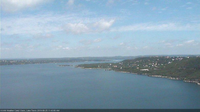 Lake Travis webcam, June 25, 2019 10:45 AM CT