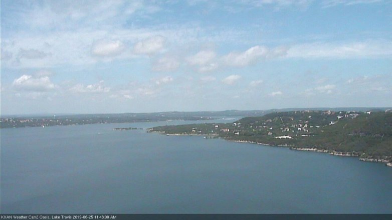 Lake Travis webcam, June 25, 2019 10:50 AM CT