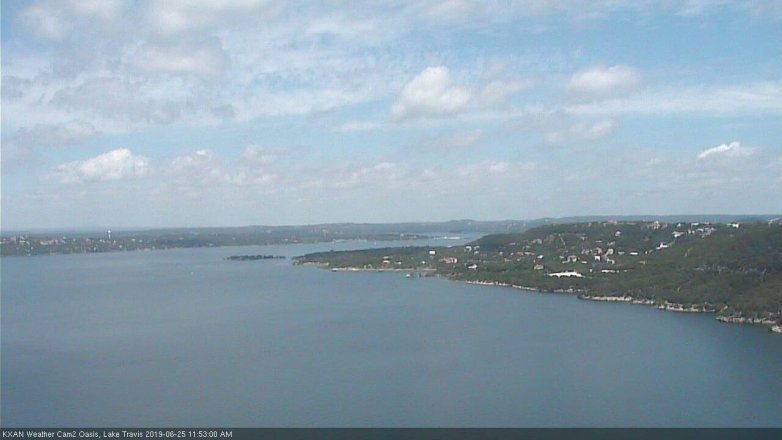 Lake Travis webcam, June 25, 2019 10:55 AM CT