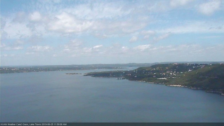 Lake Travis webcam, June 25, 2019 11:00 AM CT