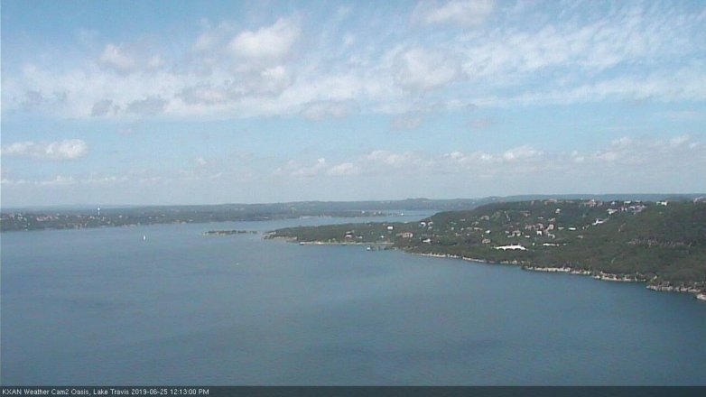 Lake Travis webcam, June 25, 2019 11:15 AM CT