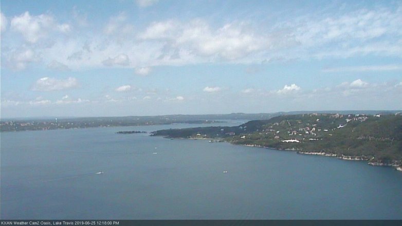 Lake Travis webcam, June 25, 2019 11:20 AM CT