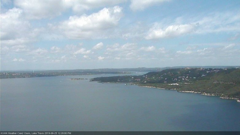 Lake Travis webcam, June 25, 2019 11:30 AM CT