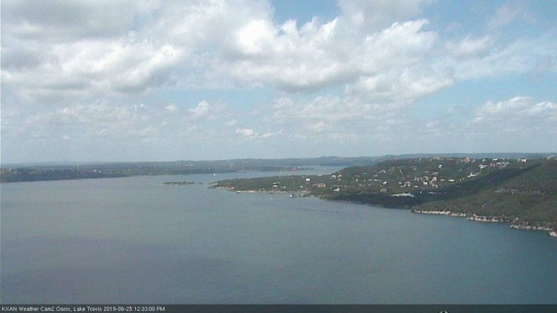 Lake Travis webcam, June 25, 2019 11:35 AM CT