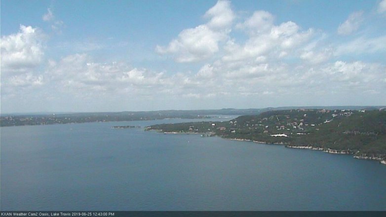 Lake Travis webcam, June 25, 2019 11:45 AM CT
