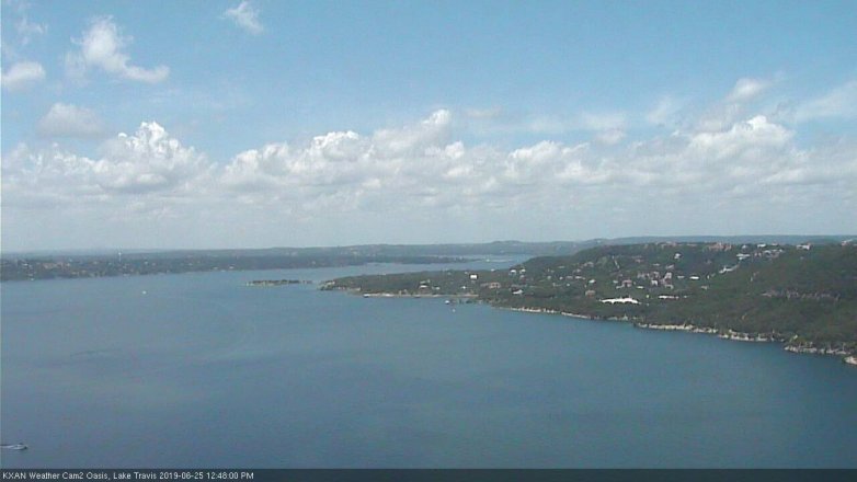 Lake Travis webcam, June 25, 2019 11:50 AM CT