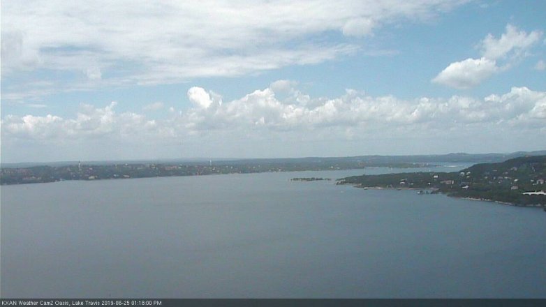 Lake Travis webcam, June 25, 2019 12:20 PM CT