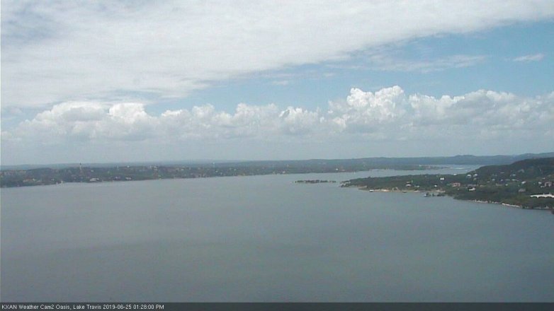 Lake Travis webcam, June 25, 2019 12:30 PM CT