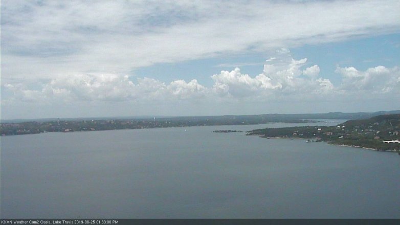 Lake Travis webcam, June 25, 2019 12:35 PM CT